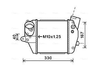 AVA QUALITY COOLING Chladič plniaceho vzduchu MZA4243 1