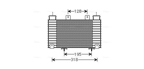 AVA QUALITY COOLING Chladič plniaceho vzduchu MZA4250 1