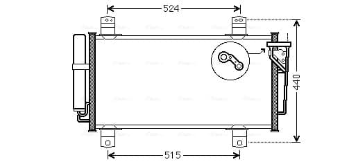 AVA QUALITY COOLING Kondenzátor klimatizácie MZA5231D 1