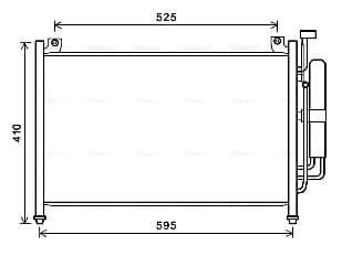 AVA QUALITY COOLING Kondenzátor klimatizácie MZA5236D 1