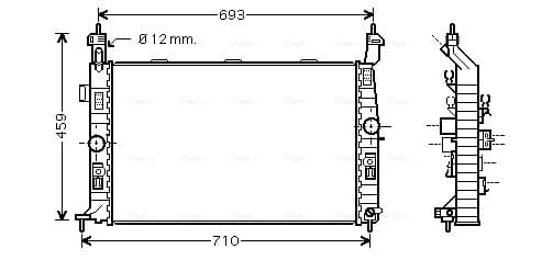 AVA QUALITY COOLING Chladič motora OL2345 1