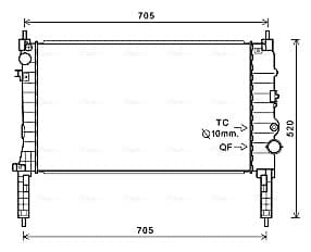 AVA QUALITY COOLING Chladič motora OL2654 1