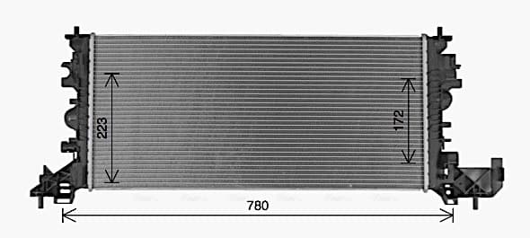 AVA QUALITY COOLING Chladič motora OL2703 1
