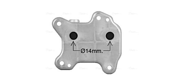 AVA QUALITY COOLING Chladič motorového oleja OL3715 1