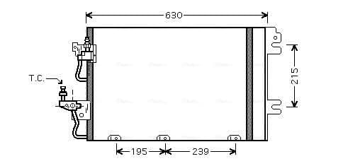 AVA QUALITY COOLING Kondenzátor klimatizácie OL5366D 1