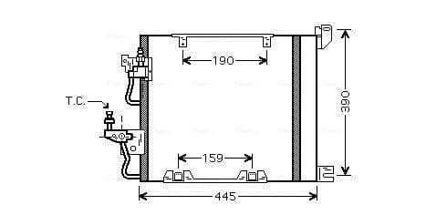 AVA QUALITY COOLING Kondenzátor klimatizácie OL5368D 1