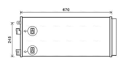 AVA QUALITY COOLING Kondenzátor klimatizácie OL5679D 1