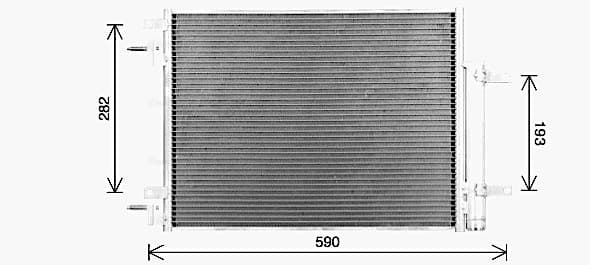 AVA QUALITY COOLING Kondenzátor klimatizácie OL5735D 1