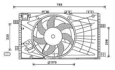 AVA QUALITY COOLING Ventilátor chladenia motora OL7621 1