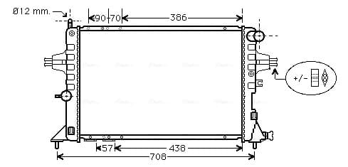 AVA QUALITY COOLING Chladič motora OLA2252 1