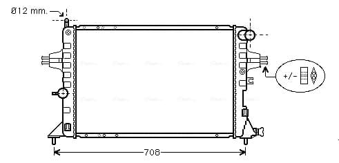AVA QUALITY COOLING Chladič motora OLA2293 1