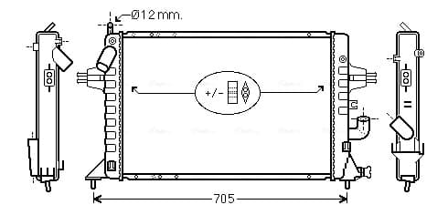 AVA QUALITY COOLING Chladič motora OLA2294 1