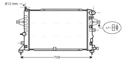 AVA QUALITY COOLING Chladič motora OLA2381 1