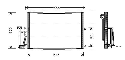 AVA QUALITY COOLING Kondenzátor klimatizácie OLA5241 1