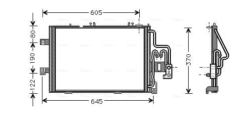 AVA QUALITY COOLING Kondenzátor klimatizácie OLA5307 1