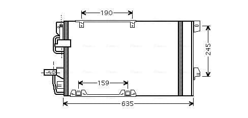 AVA QUALITY COOLING Kondenzátor klimatizácie OLA5326D 1
