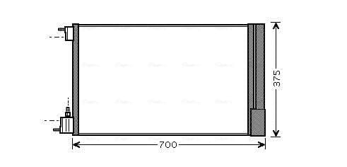 AVA QUALITY COOLING Kondenzátor klimatizácie OLA5478D 1