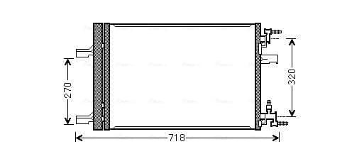 AVA QUALITY COOLING Kondenzátor klimatizácie OLA5500D 1
