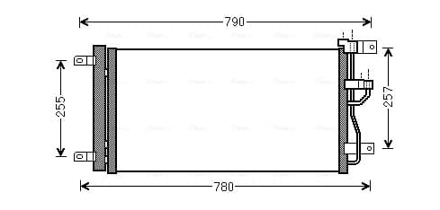 AVA QUALITY COOLING Kondenzátor klimatizácie OLA5612D 1