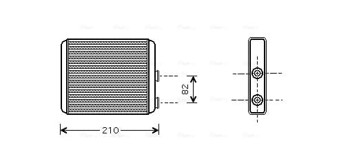 AVA QUALITY COOLING Výmenník tepla vnútorného kúrenia OLA6353 1