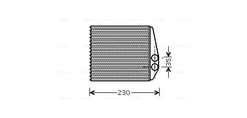 AVA QUALITY COOLING Výmenník tepla vnútorného kúrenia OLA6355 1