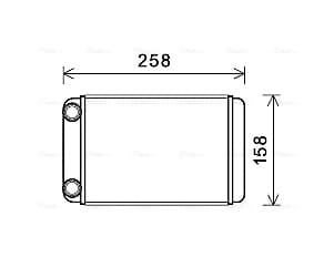 AVA QUALITY COOLING Výmenník tepla vnútorného kúrenia OLA6677 1