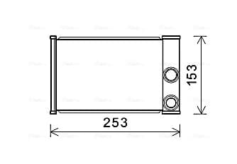 AVA QUALITY COOLING Výmenník tepla vnútorného kúrenia OLA6680 1
