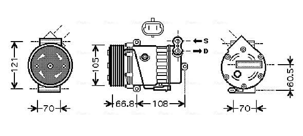 AVA QUALITY COOLING Kompresor klimatizácie OLAK389 1