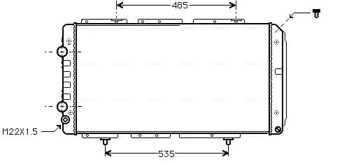 AVA QUALITY COOLING Chladič motora PE2150 1