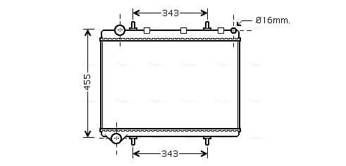 AVA QUALITY COOLING Chladič motora PE2259 1