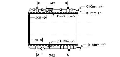 AVA QUALITY COOLING Chladič motora PE2300 1