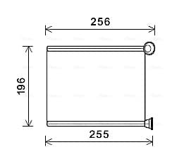 AVA QUALITY COOLING Výmenník tepla vnútorného kúrenia PE6366 1