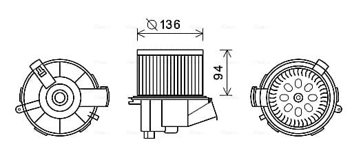 AVA QUALITY COOLING Vnútorný ventilátor PE8387 1