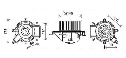 AVA QUALITY COOLING Vnútorný ventilátor PE8390 1