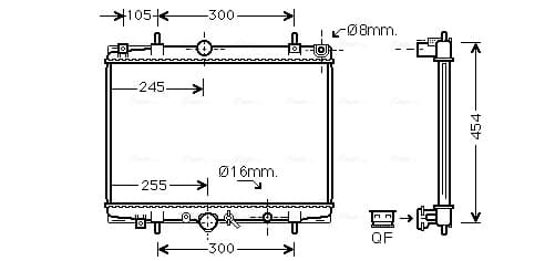 AVA QUALITY COOLING Chladič motora PEA2200 1