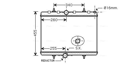 AVA QUALITY COOLING Chladič motora PEA2314 1