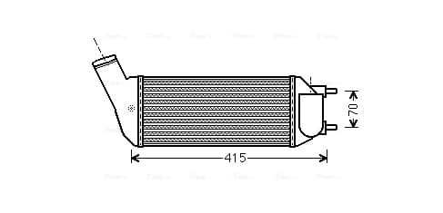 AVA QUALITY COOLING Chladič plniaceho vzduchu PEA4341 1