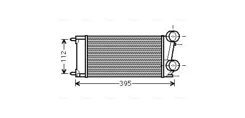 AVA QUALITY COOLING Chladič plniaceho vzduchu PEA4343 1
