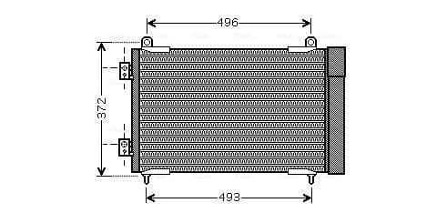 AVA QUALITY COOLING Kondenzátor klimatizácie PEA5258D 1
