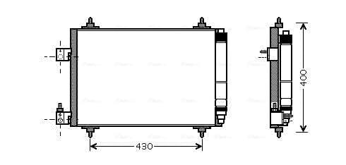 AVA QUALITY COOLING Kondenzátor klimatizácie PEA5286D 1