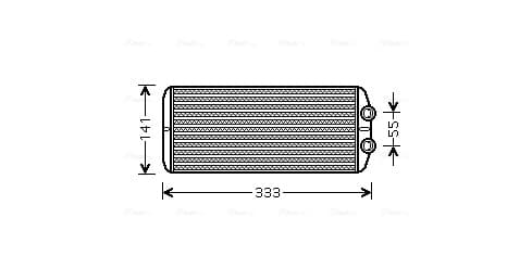 AVA QUALITY COOLING Výmenník tepla vnútorného kúrenia PEA6312 1