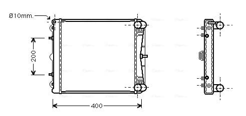 AVA QUALITY COOLING Chladič motora PR2037 1