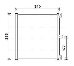 AVA QUALITY COOLING Kondenzátor klimatizácie PR5088 1
