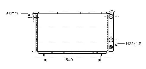 AVA QUALITY COOLING Chladič motora RT2025 1