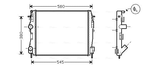 AVA QUALITY COOLING Chladič motora RT2309 1