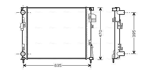 AVA QUALITY COOLING Chladič motora RTA2303 1