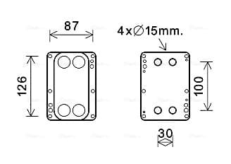 AVA QUALITY COOLING Chladič motorového oleja RT3631 1