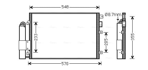 AVA QUALITY COOLING Kondenzátor klimatizácie RT5376D 1