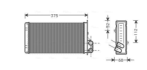 AVA QUALITY COOLING Výmenník tepla vnútorného kúrenia RT6226 1