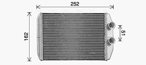 AVA QUALITY COOLING Výmenník tepla vnútorného kúrenia RT6661 1